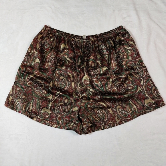 VICTORIA’S SECRET VINTAGE PLUM PAISLEY PAJAMA SET SIZE LARGE - Picture 7 of 12